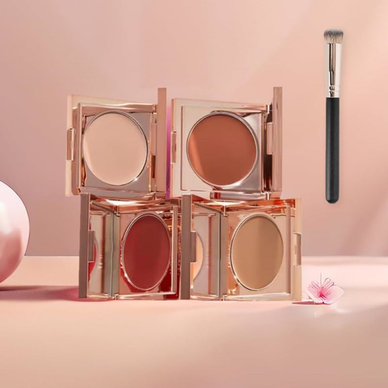 Balbaz under-eye concealer with hairline powder, showing a close-up of the product's compact and smooth application.