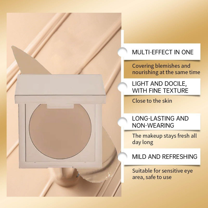 Balbaz under-eye concealer hairline powder in a compact container, designed to brighten and conceal under-eye areas.